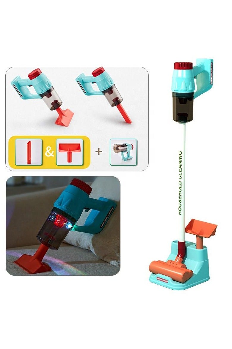 Kids Cleaning Pretend Play Set with Sweeping Robot – Dustpan, Broom, Mop & Housekeeping Tools – Preschool Role Play Toy Kit - Image 3