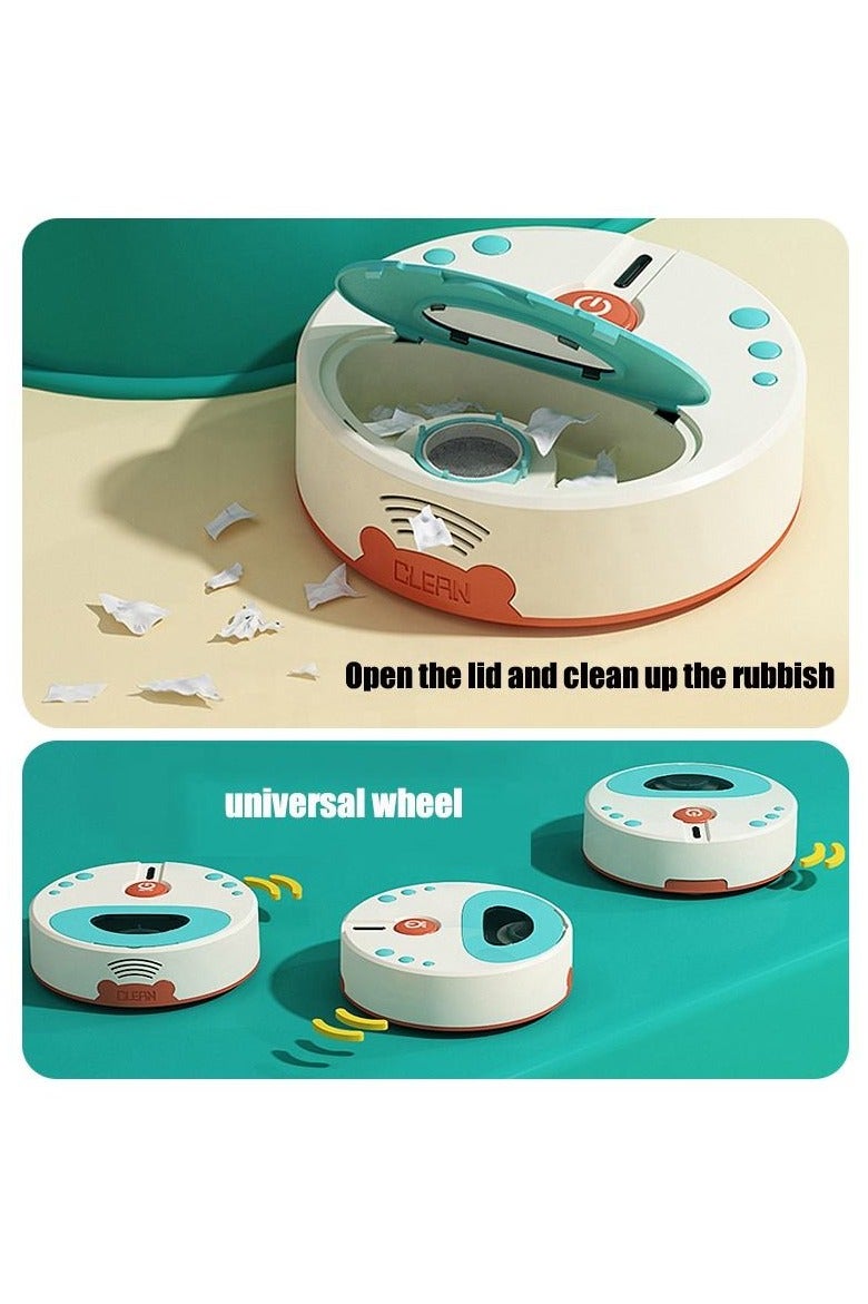 Kids Cleaning Pretend Play Set with Sweeping Robot – Dustpan, Broom, Mop & Housekeeping Tools – Preschool Role Play Toy Kit - Image 4