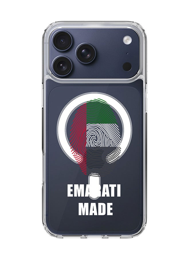 Stylizedd Classic Clear MagSafe Case for iPhone 17 Pro Max , Hybrid Soft Case Flexible Edges Anti Drop TPU PC Gel Thin Transparent Cover [ Designed for iPhone 17 Pro Max ] - Emarati Made