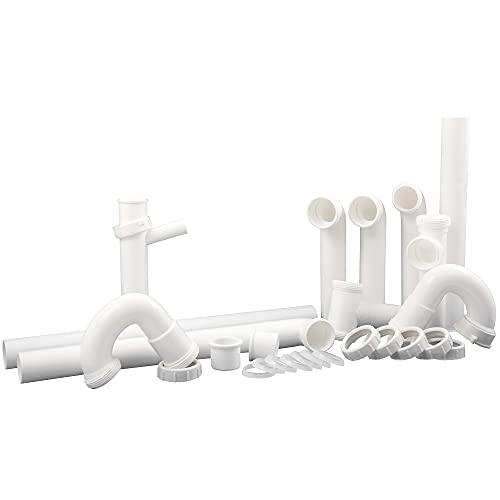 Plumb Craft Waxman PlumbCraft 27-Piece Complete Kitchen Sink Drain Repair Kit 7027010N, Various Kitchen Drain Pipes for Repairs to Problem Areas, Drain Assembly for Multiple Sink Pipe Options - Image 2
