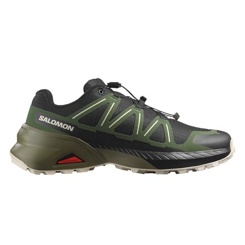 Salomon Men’s Speedcross Peak Trail Running Shoes - Black/Black Forest/Rainy Day - 7.5 Medium - Image 1