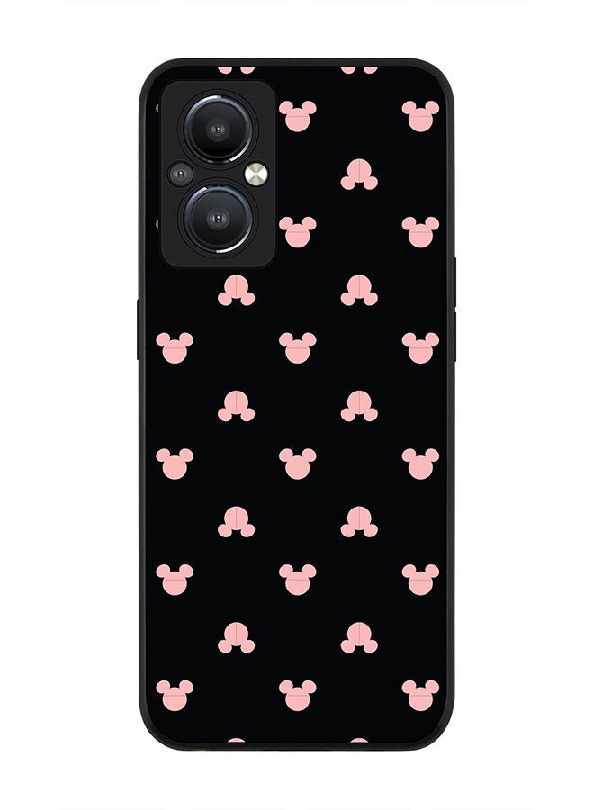 Stylizedd Rugged Black edge case for OnePlus Nord N20 5G Slim fit Soft Case Flexible Rubber Edges Anti Drop TPU Gel Thin Cover - Mickey Print - Image 1