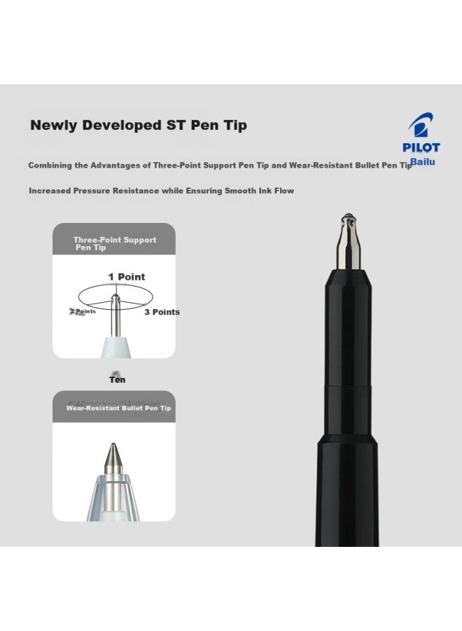 Pilot Juice Up Juice Pen Push Blue Black Neutral Pen 0.5Mm Signature Pen Water Pen Student Exam St Brush Pen Stationery Set 1 Pen + 3 Refills - Image 2