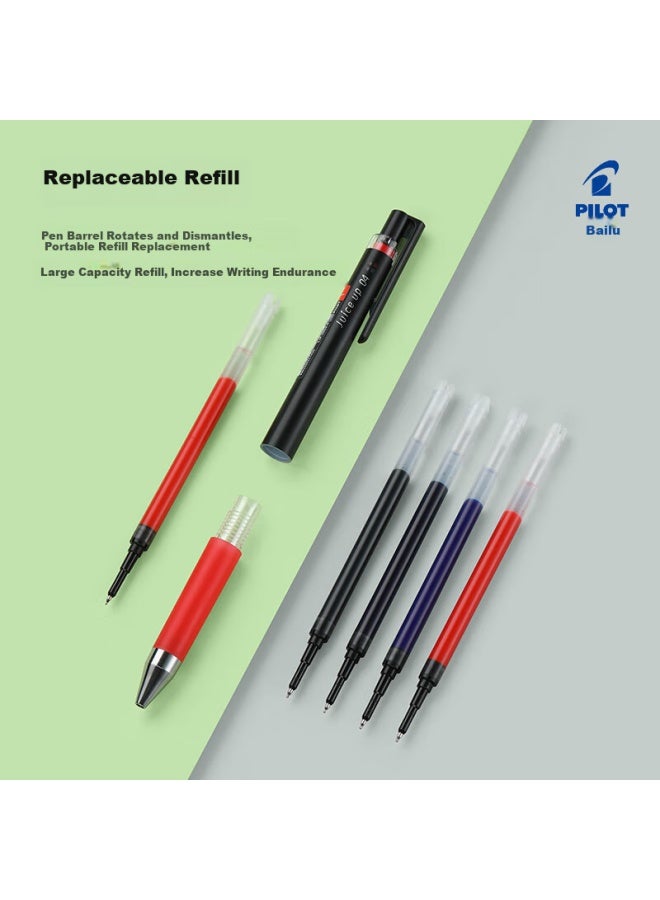 Pilot Juice Up Juice Pen Push Blue Black Neutral Pen 0.5Mm Signature Pen Water Pen Student Exam St Brush Pen Stationery Set 1 Pen + 3 Refills - Image 3