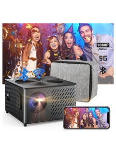 ماركة غير محددة جهاز بروجكتورعرض كهربائي(M800)4K/4P] 5G واي فاي وبلوتوث 800ANSI/26000L،  1080P يدعم ±50 درجة، مراة الجوال/مكبرات صوت هاي فاي مزدوجة/جهاز تحكم عن بعد بلوتوث/تقريب 50%/500 انش للجوال تي في  - Image 2
