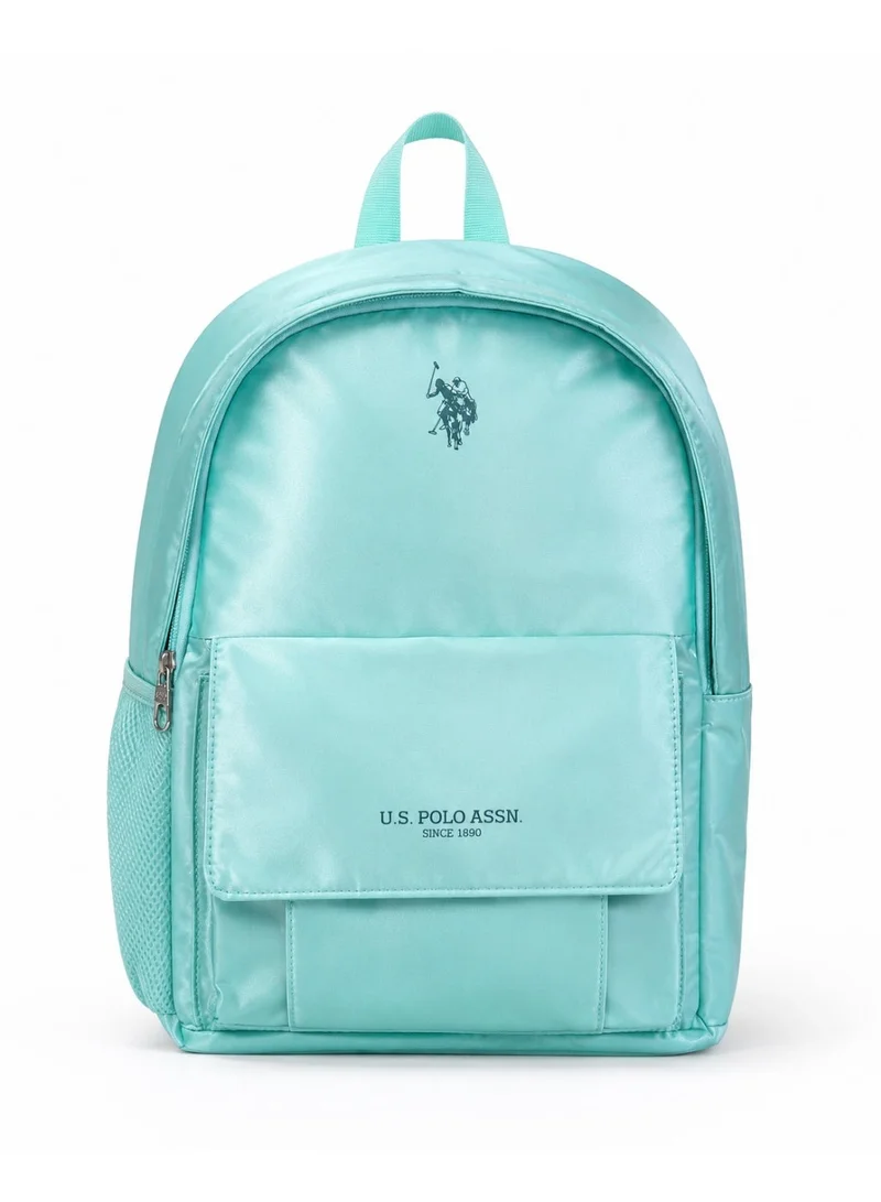 U.S. Polo Assn. U.S. Polo Assn. Classic Mint Green Classic Flap Backpack for School and Office MultiCompartment Bag for Campus