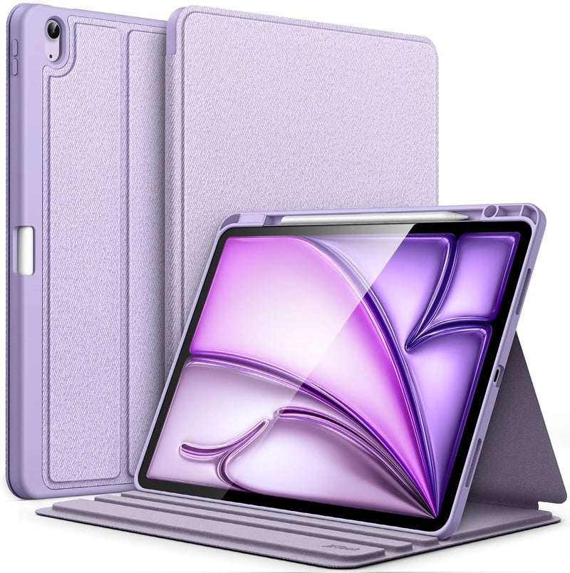 Jetech Case For Ipad Air 13-Inch M3/M2 2025/2024 With Pencil Holder, Slim Folio Stand Protective Tablet Cover, Multi-Angle Viewing, Auto Wake/Sleep Purple - Image 1
