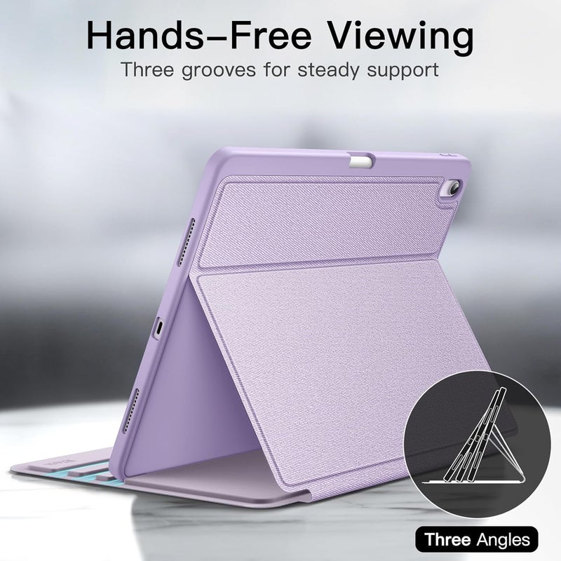 Jetech Case For Ipad Air 13-Inch M3/M2 2025/2024 With Pencil Holder, Slim Folio Stand Protective Tablet Cover, Multi-Angle Viewing, Auto Wake/Sleep Purple - Image 3