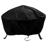 Sunnydaze Decor Sunnydaze Decor Sunnydaze Outdoor Round Fire Pit Cover, Heavy Duty 300D Polyester, Weather Resistant and Waterproof PVC  - Image 1