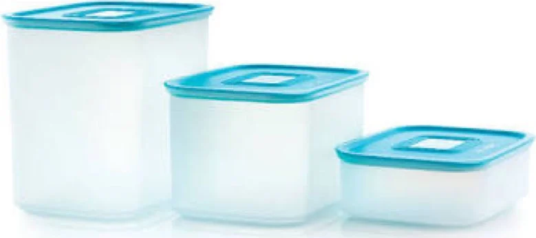 Tupperware Water Turquoise Set of 3 (Storage Container) Hasgül