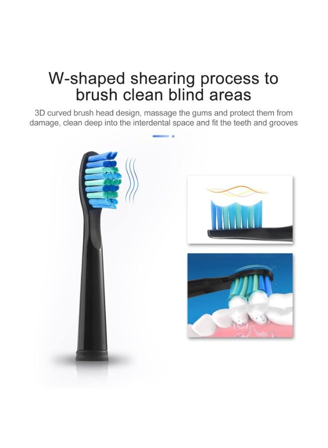 10 Pack Electric Toothbrush Replacement Heads Compatible with Fairywill,Toothbrush Heads Compatible with FW-507/508/551/515/917/959/2011,FW-D1/D3/D7/D8 - Image 2