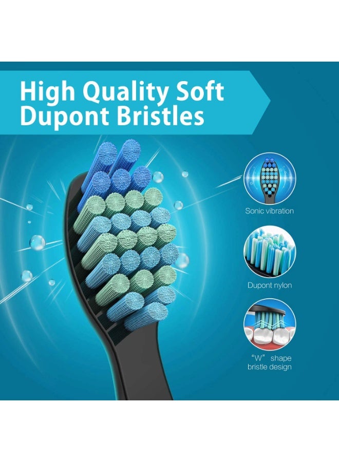 10 Pack Electric Toothbrush Replacement Heads Compatible with Fairywill,Toothbrush Heads Compatible with FW-507/508/551/515/917/959/2011,FW-D1/D3/D7/D8 - Image 4