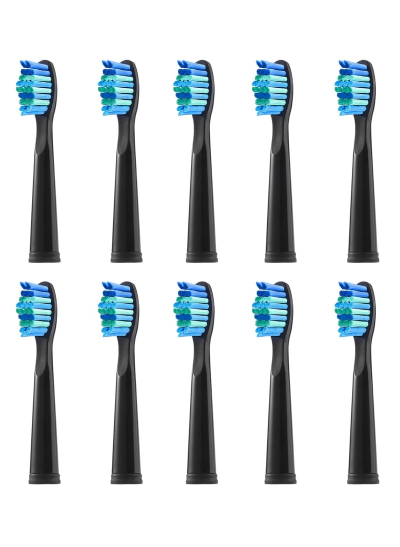 10 Pack Electric Toothbrush Replacement Heads Compatible with Fairywill,Toothbrush Heads Compatible with FW-507/508/551/515/917/959/2011,FW-D1/D3/D7/D8 - Image 1