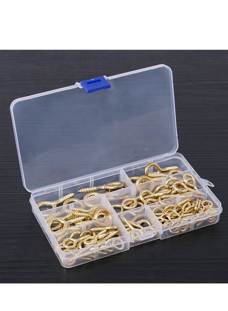 كنب خطاف حلزوني مغلق، عبوة من الذهب مثالية لعشاق الأعمال اليدوية والحرفيين والمحترفين