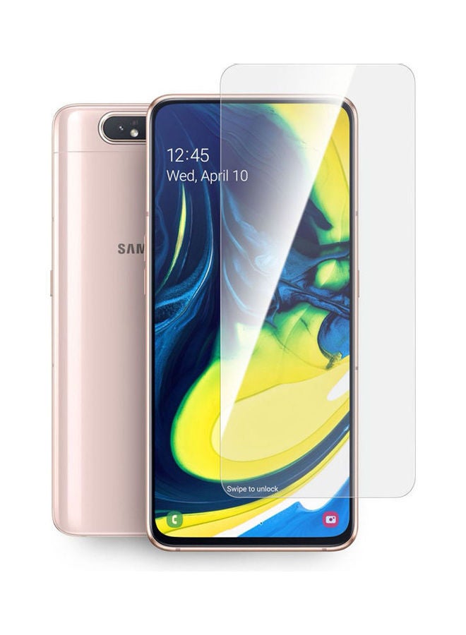 NIBEMINENT Glass Screen Protector For Samsung Galaxy A80 And A90 Â€“ Clear