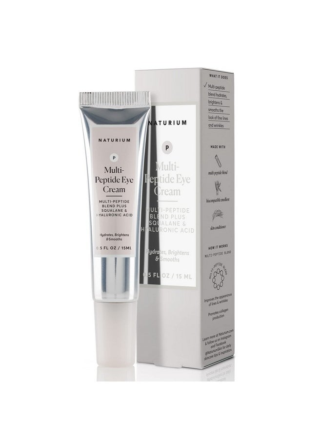 NATURIUM Multipeptide Eye Cream Smoothing & Antiaging Skincare With Squalene & Hyaluronic Acid 0.5 Oz  - Image 2