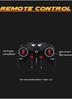 GROIC GROIC Remote Control Transform Toy with Lights Deformation Rechargeable Rotating Stunt Race Car for Kids  - Image 5