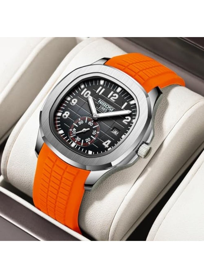 NIBOSI Men's Watches Analog Quartz Wrist Watch Men Stainless Steel Waterproof Date Business Casual Fashion Design Watches for Men - Image 3