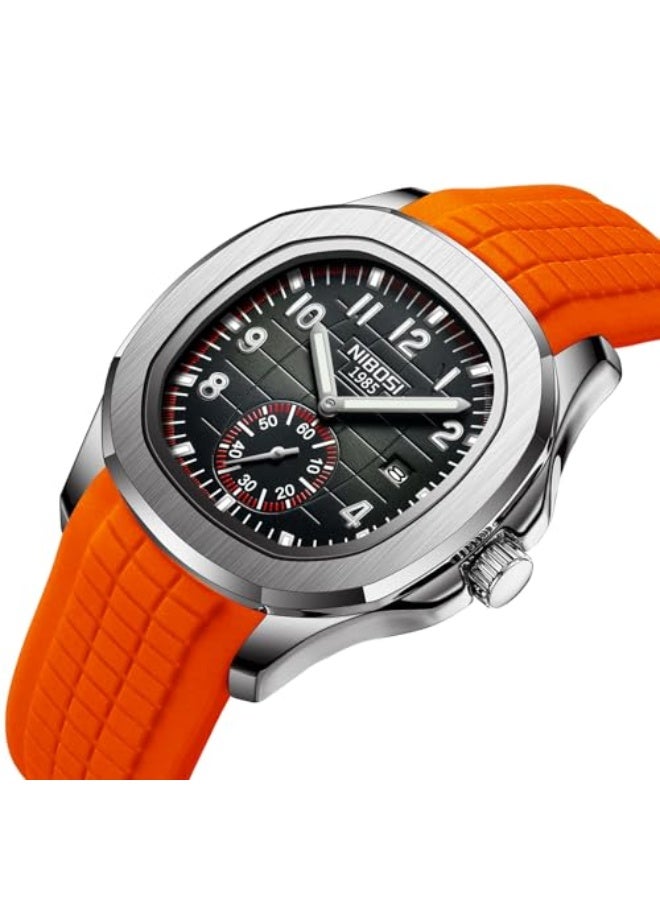 NIBOSI Men's Watches Analog Quartz Wrist Watch Men Stainless Steel Waterproof Date Business Casual Fashion Design Watches for Men - Image 2