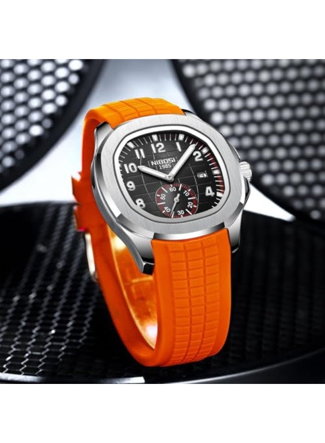 NIBOSI Men's Watches Analog Quartz Wrist Watch Men Stainless Steel Waterproof Date Business Casual Fashion Design Watches for Men - Image 4