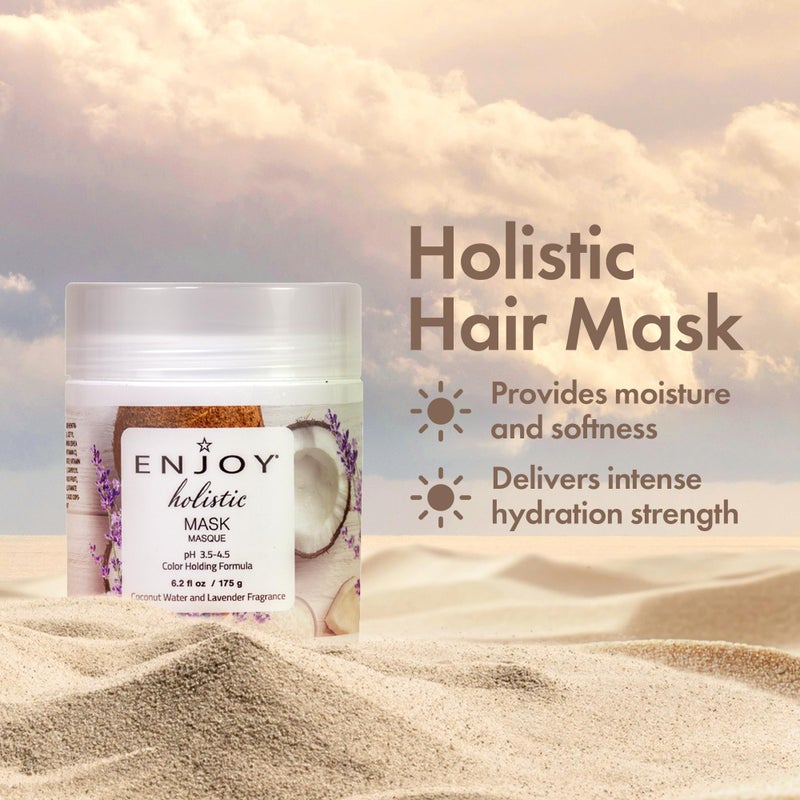 Enjoy Hair Care Conditioner, Holistic Hair Mask for Damaged Hair - 6.2 Fluid Ounces - Image 2