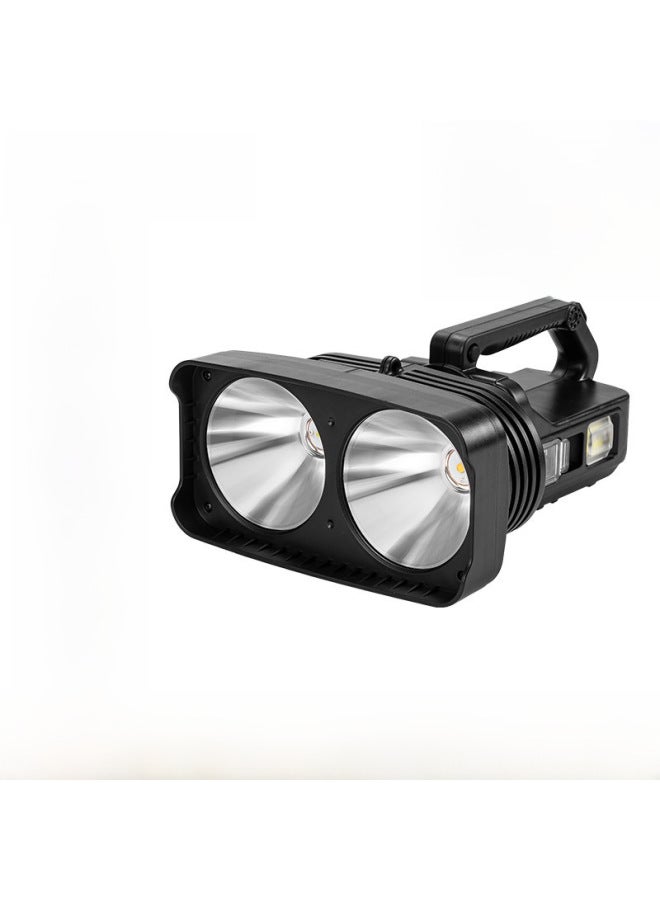Cross-border P50 Searchlight High-power Dual Light Source White Light Yellow Light LED Flashlight Outdoor Rechargeable Portable Lamp
