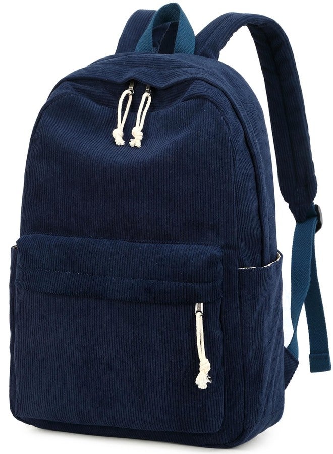 BTOOP School Backpack for Teens Large Corduroy Bookbag Lightweight Girls Boys Casual High School College 17 inch Laptop Travel Bag - Image 1