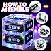 Relaxweex 8 Sets 80s 90s Glowing Novelty Cassette Tape Bucket Centerpiece 80s Party Supplies 90s Theme Birthday Party Supplies Light Cassette Tape Table Decor for Music Retro Hip Hop 1980 1990 Event - Image 4