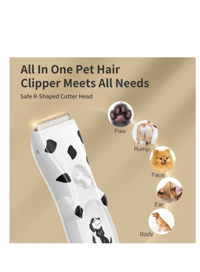 Excefore Dog Cat Grooming Clippers, Pet Professional Cordless Grooming Tools, Low Noise Pet Hair Trimmer Kit, for Thick Coats, with 5 Accessories - Image 4
