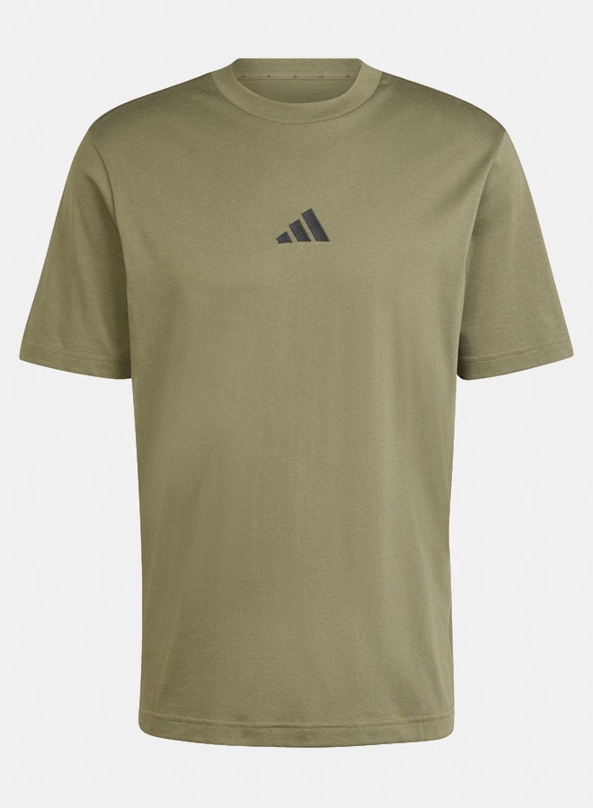 Adidas Essentials Small Logo Single Jersey T-Shirt  - Image 2