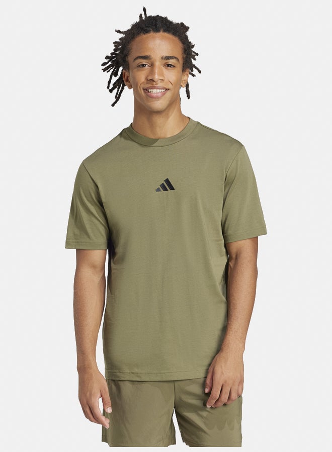Adidas Essentials Small Logo Single Jersey T-Shirt  - Image 1