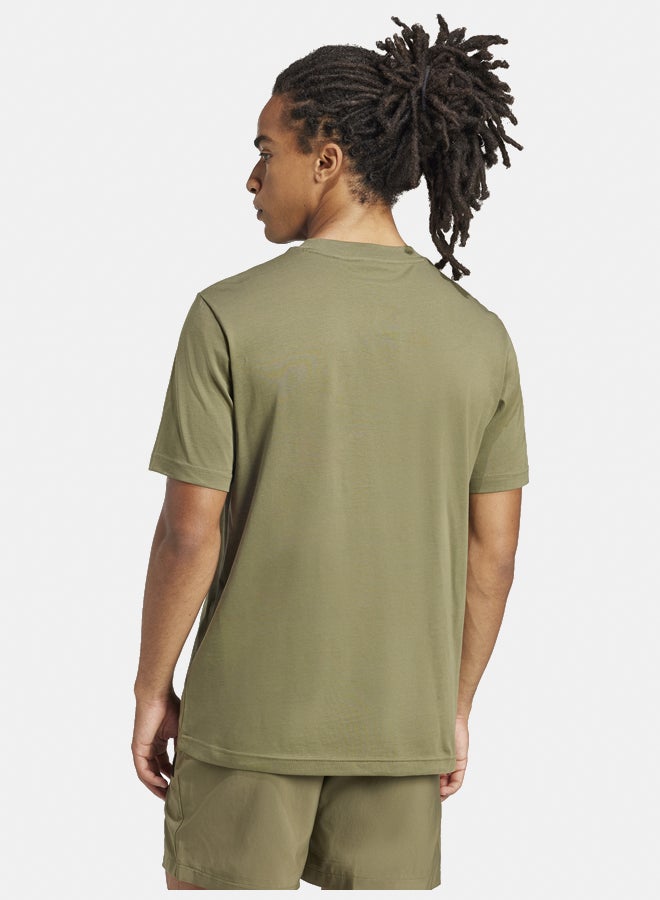 Adidas Essentials Small Logo Single Jersey T-Shirt  - Image 4