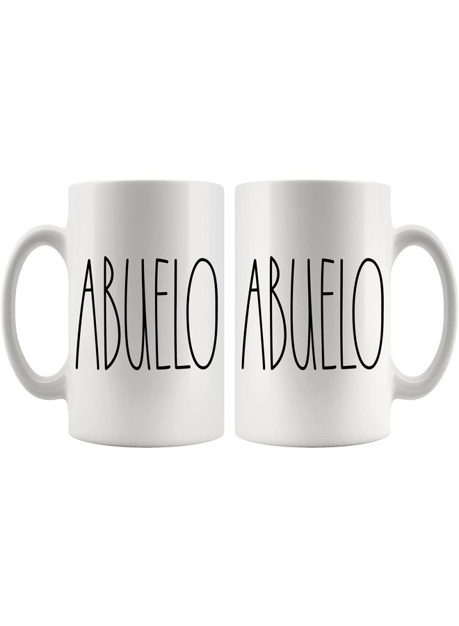 IRIDESCENT Abuelo Coffee Mug,Abuelo Rae Dunn Inspired,Rae Dunn Style,Birthday - Merry Christmas - Father Day,Family Coffee Mug,Best Abuelo Ever Coffee Cup 11oz,White,11oz - Image 3