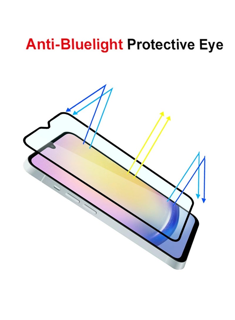 Techie Anti Blue Light Tempered Glass Screen Protector for Samsung Galaxy A25 – 9H Hardness, Anti-Reflective, Bubble-Free, 0.33mm, Easy Installation - Image 2