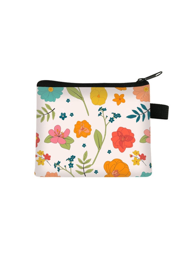 S Best Floral Coin Purse For Girls, Fresh And Simple Insmini Small Bag, Children's Beautiful Storage Card Holder