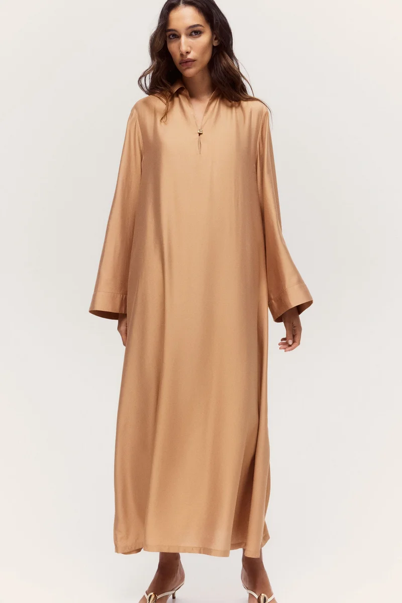 H&M Button-detail kaftan dress