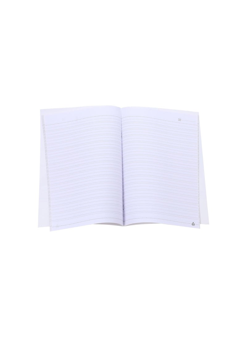 دفتر انجليزي مدبس 60 ورقة مسطرين 28.5*20.5 سم - متعدد الألوان - Image 3