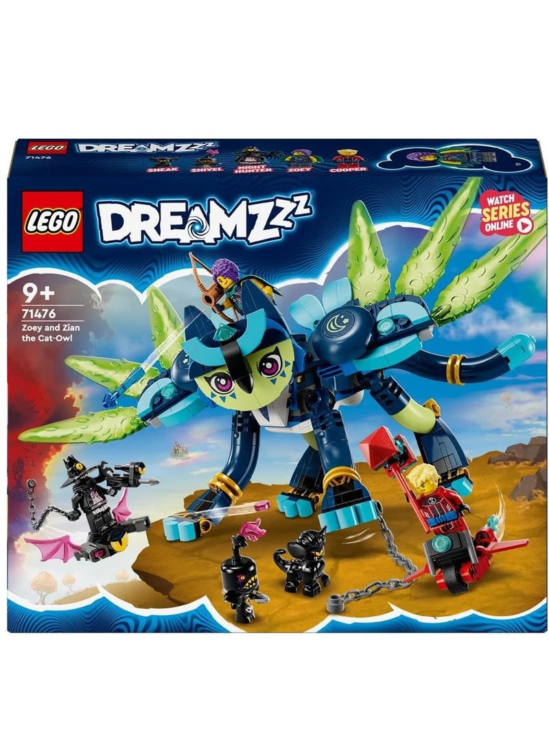 LEGO - مجموعة مكعبات البناء ليجو دريمز زوي وزيان القطة البومة 71476 (437 قطعة) - Image 1