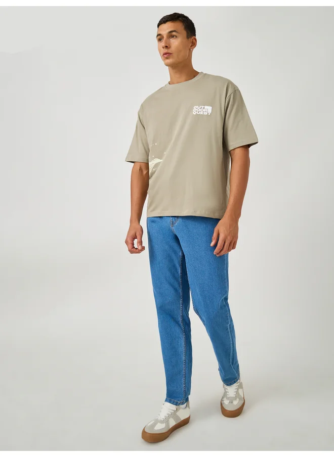 ستايلي Styli Mid Rise Five-Pocket Style Slim Fit Jeans