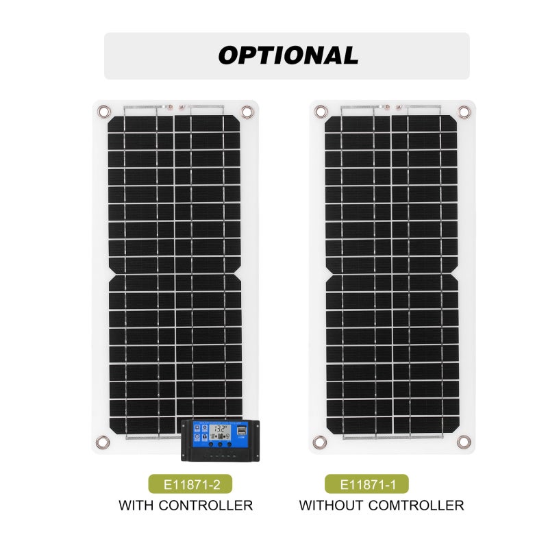 120W Solar Panel Charge Kit: 5V/12V Dual Output with PWM Intelligent Regulator, Monocrystalline Solar Charge with USB Port for Caravan RV Boat Marine Off Grid System - Image 5