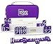 Vovotuzzi Dominos Set for Adults Double 6 Dominoes Set with 4 Domino Wooden Racks Marble Purple Dominos for Kids and Adults with Portable Travel Case Classic Board Games for Family - Image 2