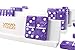 Vovotuzzi Dominos Set for Adults Double 6 Dominoes Set with 4 Domino Wooden Racks Marble Purple Dominos for Kids and Adults with Portable Travel Case Classic Board Games for Family - Image 4