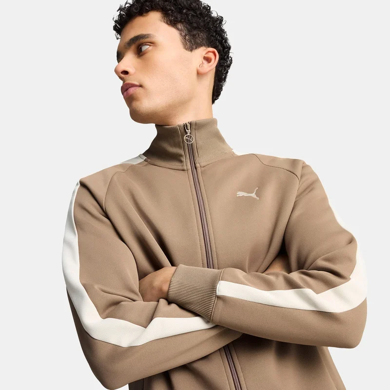 Puma Brown Men's T7 Always On Track Jacket for Men | Best Price UAE