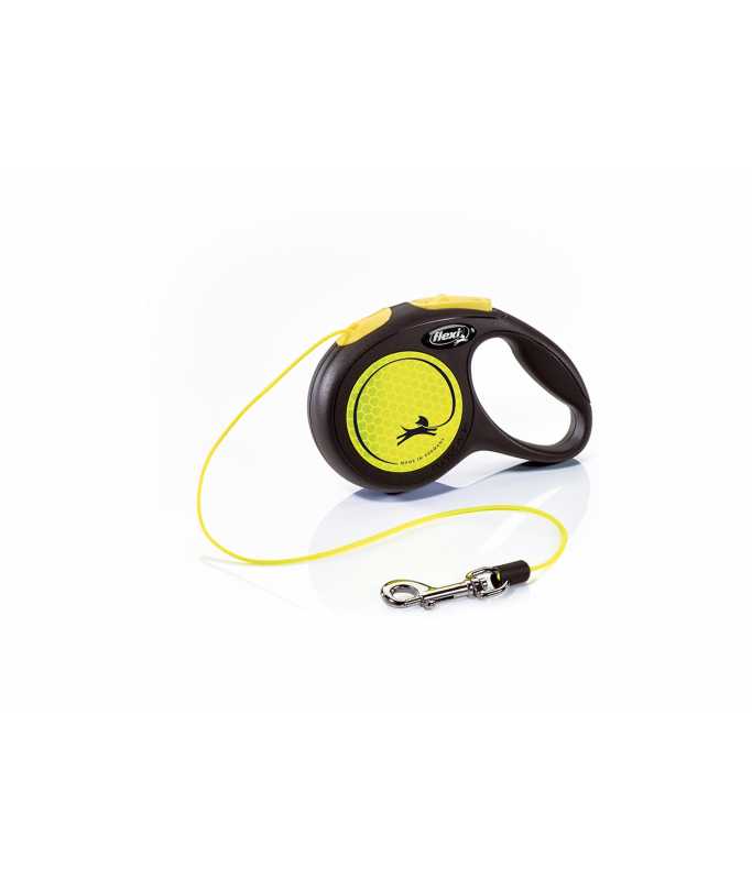 Flexi New Neon XS Cord 3m, Yellow[Color - Yellow, Length - 3M, Size - XS],translate in arbic - Image 1