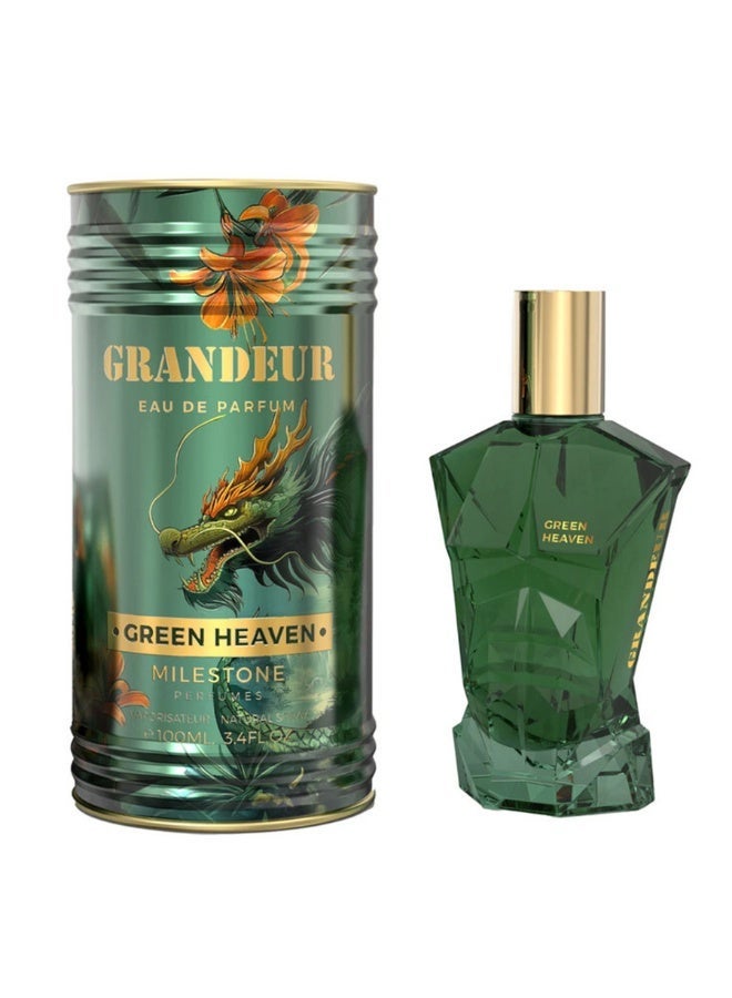 Milestone Grandeur Green Heaven EDP Unisex 100ml - Image 1