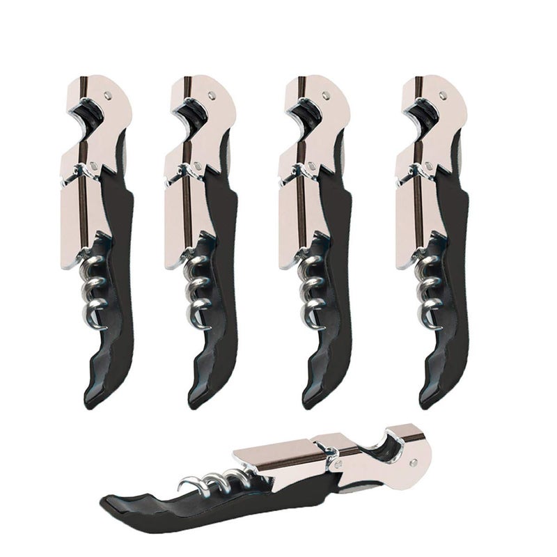Kit-Home Professional Waiter Corkscrew Wine Openers Set (4 PCS),Upgraded with Heavy Duty Stainless Steel Hinges Wine Key for Restaurant Waiters, Sommelier, Bartenders - Image 1