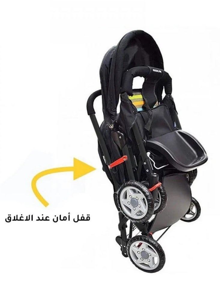 Mamalove Mamalove Twin Stroller Adjustable Seat Complete Lay Down for Babies  - Image 5