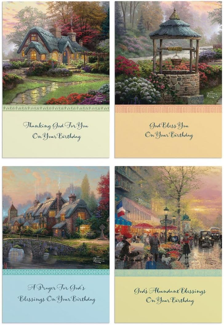 DaySpring  Thomas Kinkade  Inspirational Boxed Cards  Birthday  Birthday Blessings  51723 - Image 1