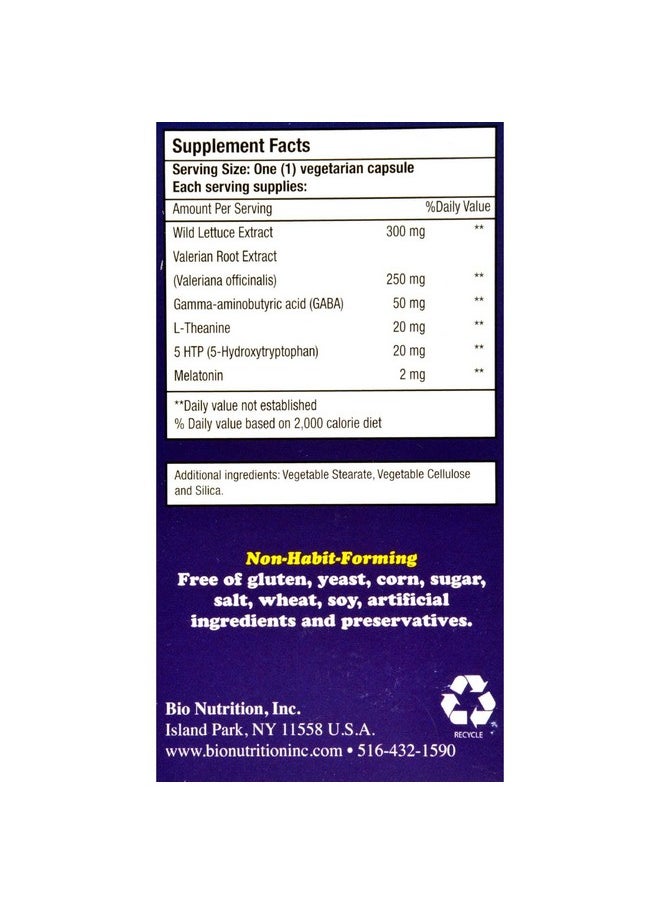 Bio Nutrition - Bio Nutrition Sleep Wellness - 60 Vcaps - Image 1