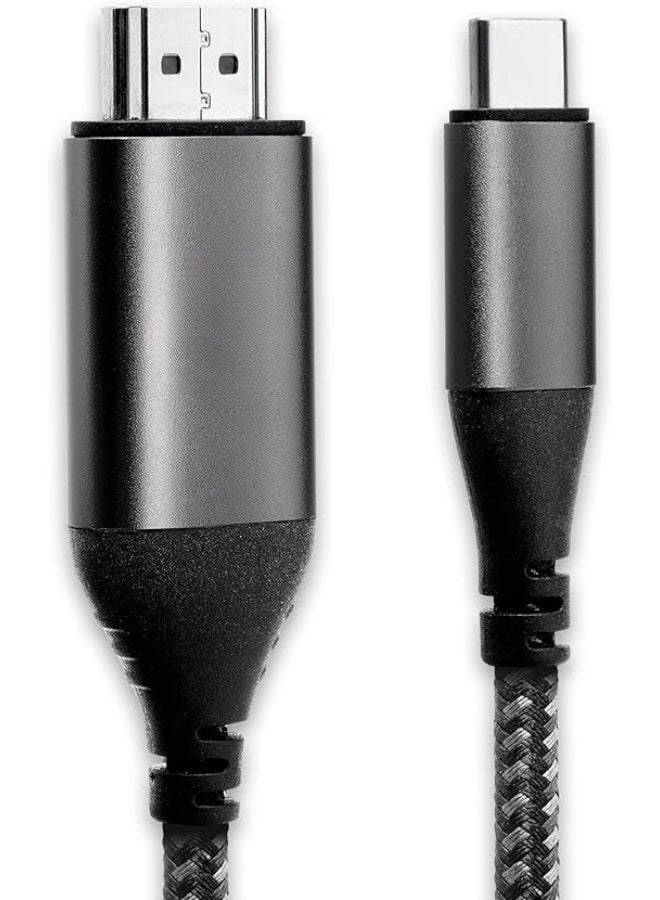 USB-C to HDMI Adapter Cable – 4K@60Hz Audio & Video Output – Plug & Play Type-C to HDMI Converter – Ideal for TV, Monitor, Projector, Laptop & Mobile Use - Image 1